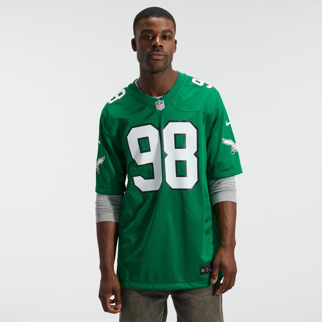 Jalen Carter Philadelphia Eagles Nike Midnight Green Team Game Jersey