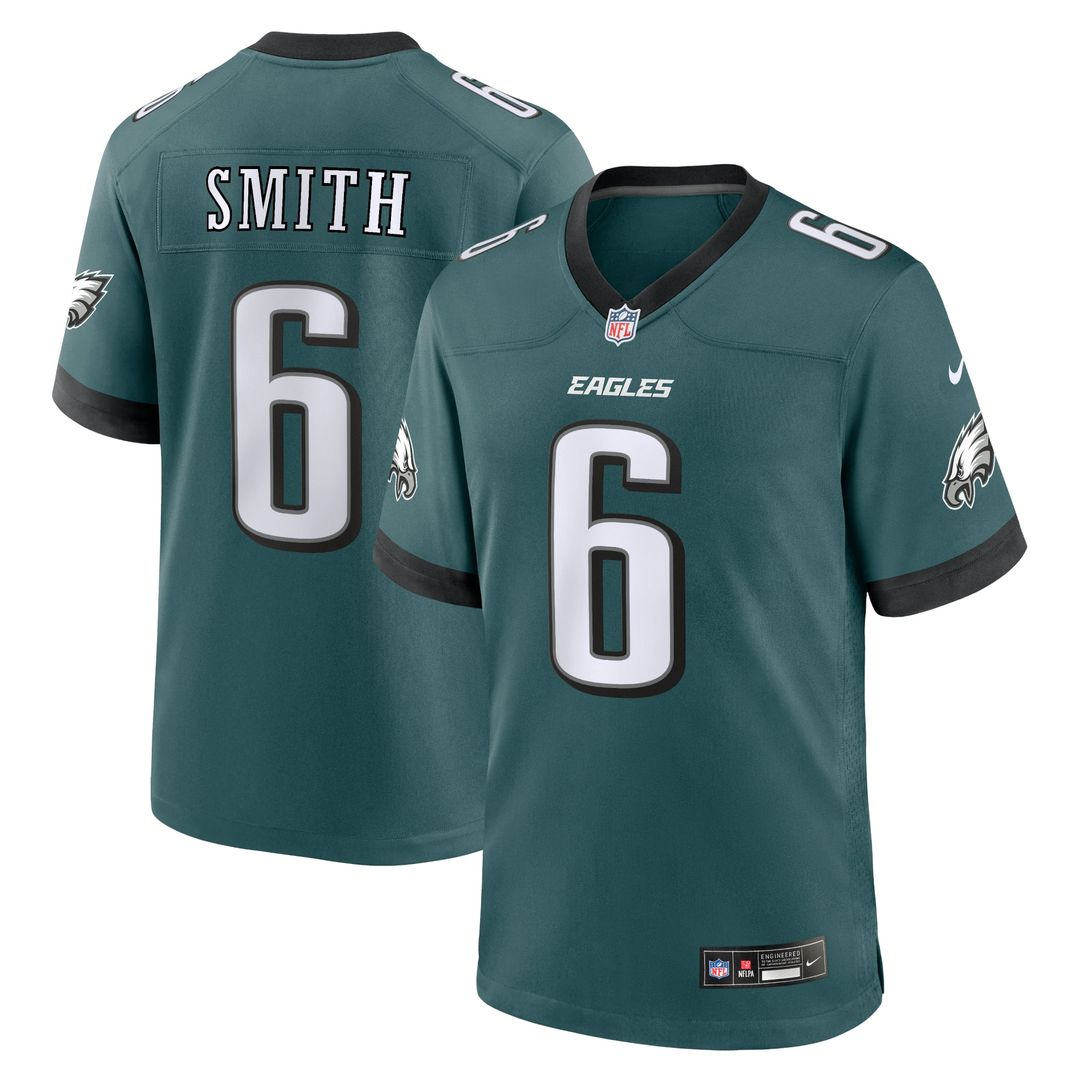 DeVonta Smith Philadelphia Eagles Nike Midnight Green Player Game Jersey