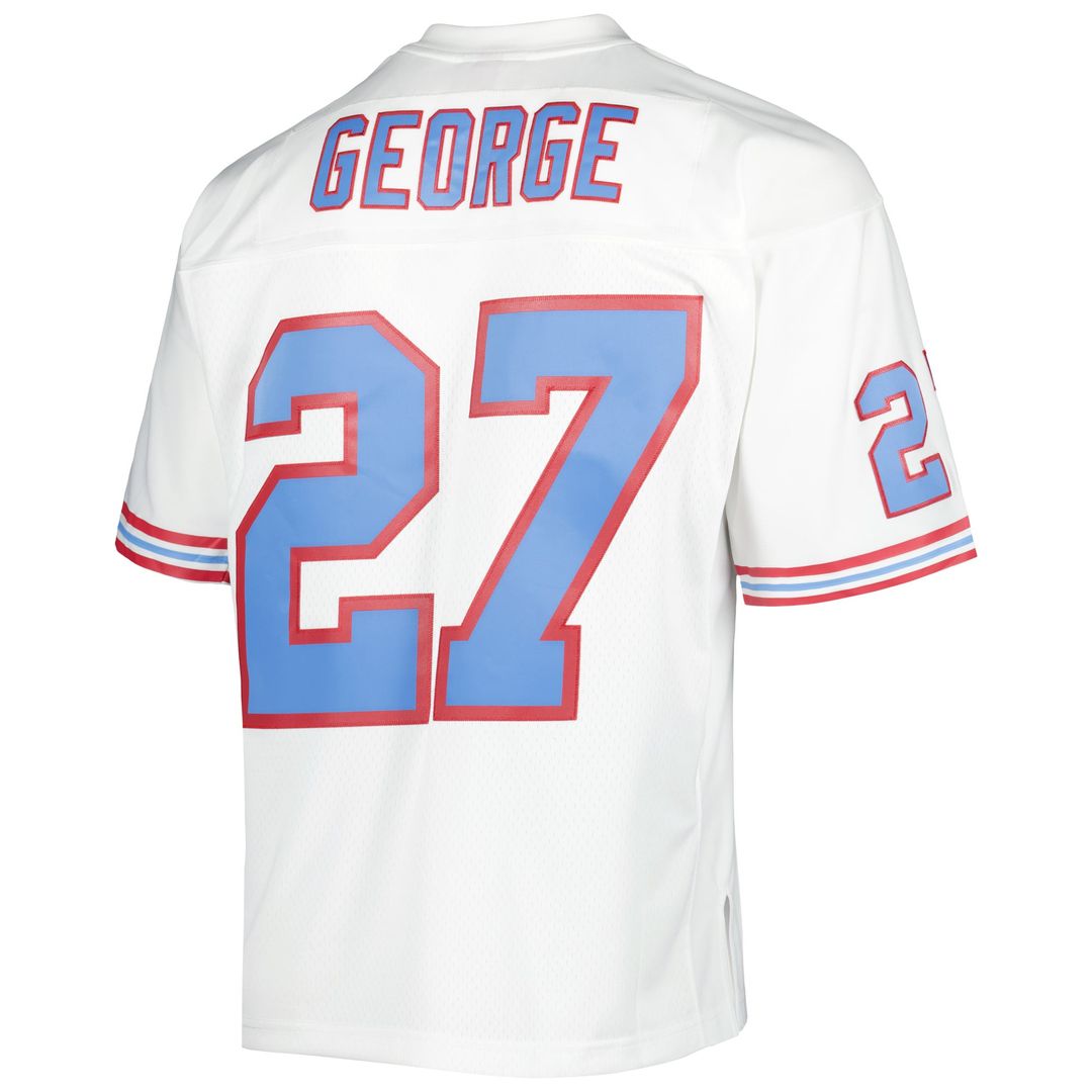 Eddie George Houston Oilers Mitchell & Ness White Legacy Replica Jersey