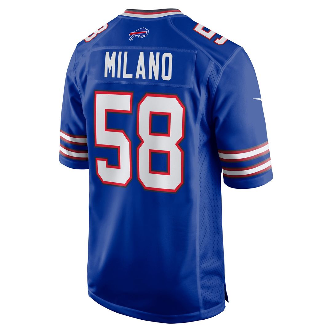 Matt Milano Buffalo Bills Nike Royal Game Player Jersey