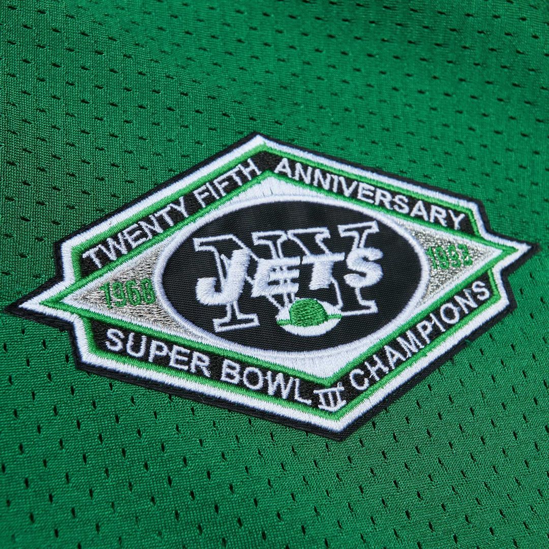 Boomer Esiason New York Jets Mitchell & Ness Kelly Green 1993 Authentic Throwback Retired Player Pocket Jersey