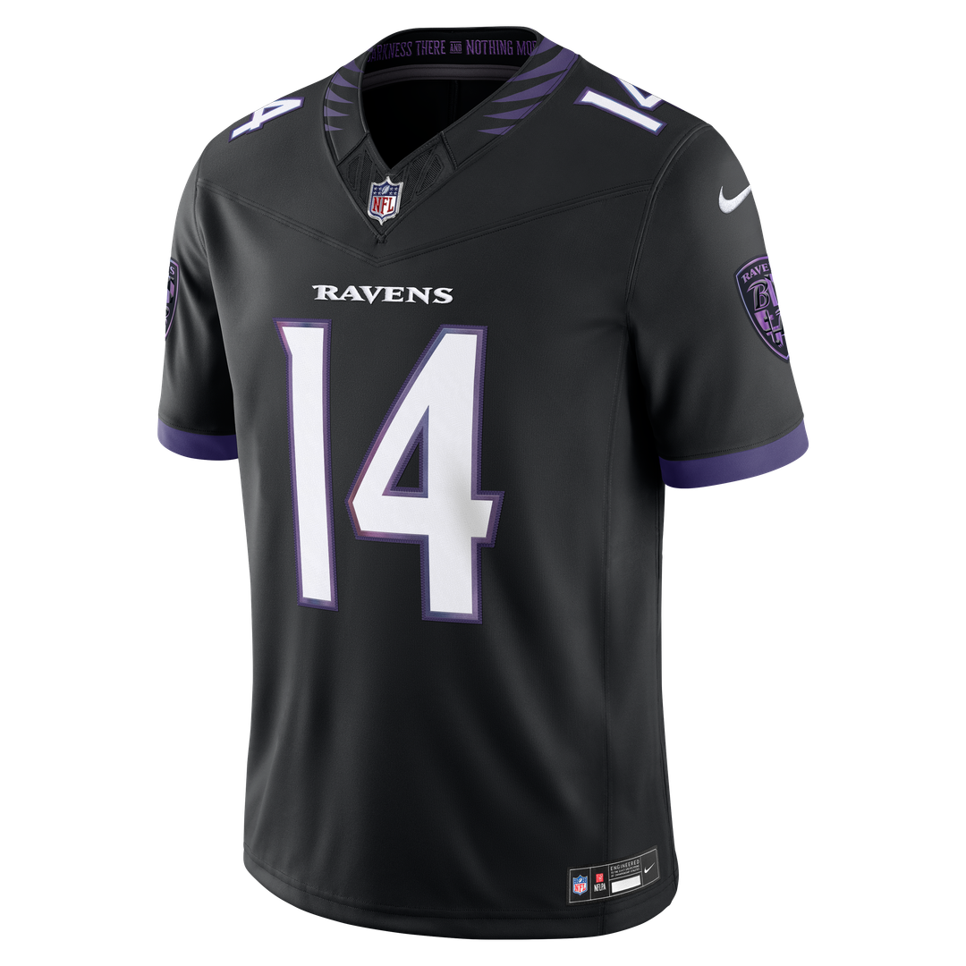 Kyle Hamilton Baltimore Ravens Nike Black Alternate Vapor F.U.S.E. Stitched Limited Jersey