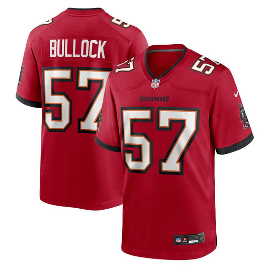 John Bullock Tampa Bay Buccaneers Nike Red Team Game Jersey