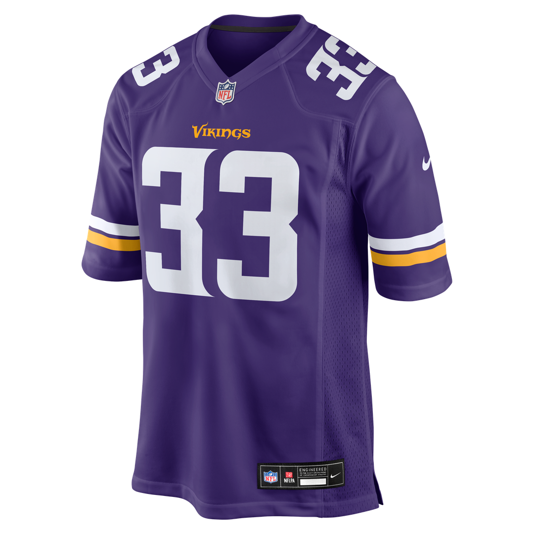 Aaron Jones Minnesota Vikings Nike Purple Game Player Jersey