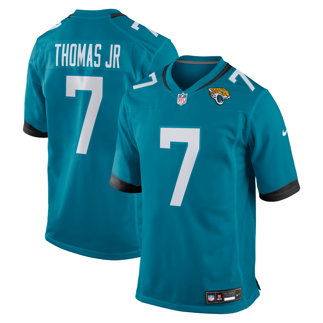 Brian Thomas Jr Jacksonville Jaguars Nike Teal Player Game Jersey