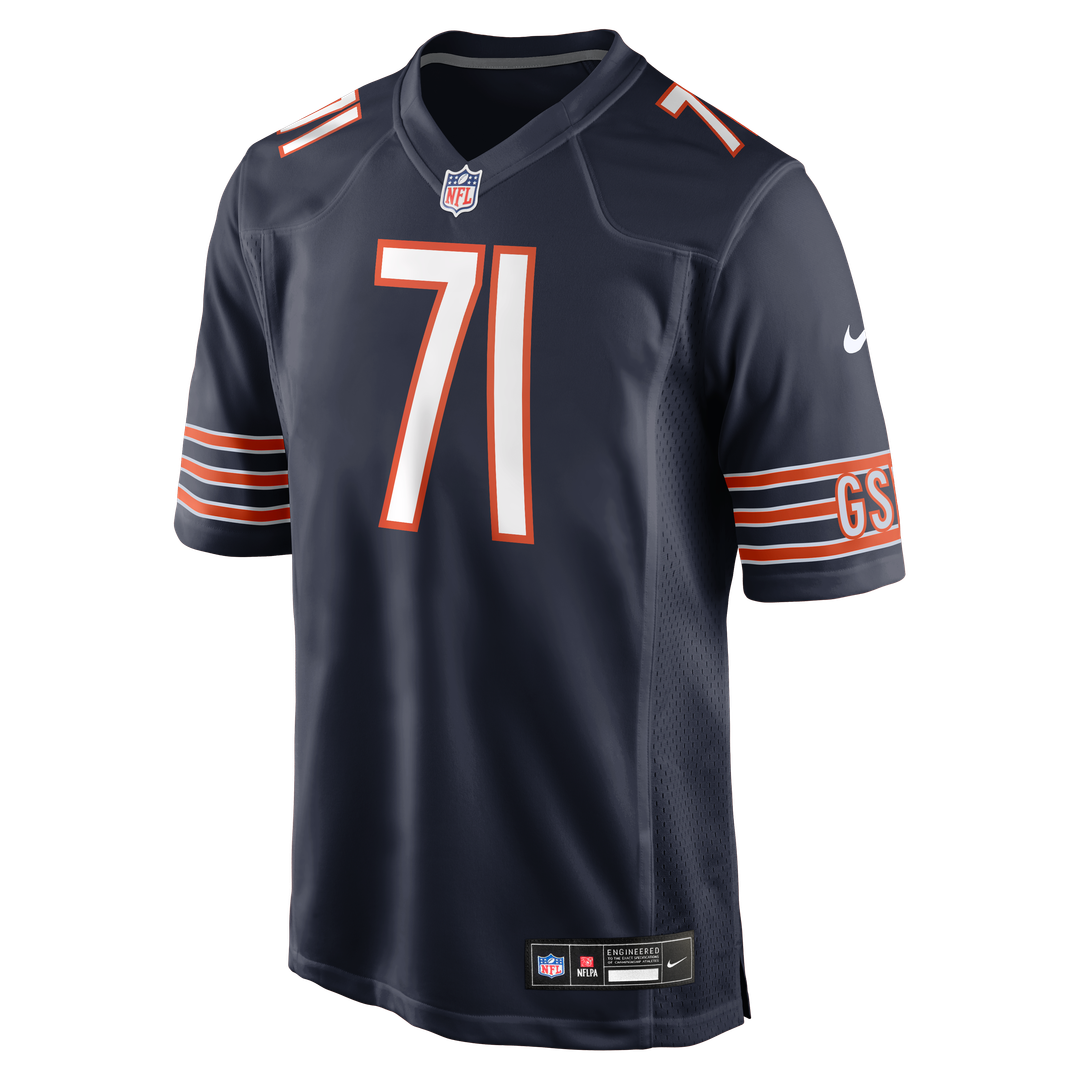 Jedrick Wills Jr. Chicago Bears Nike Navy Team Game Jersey
