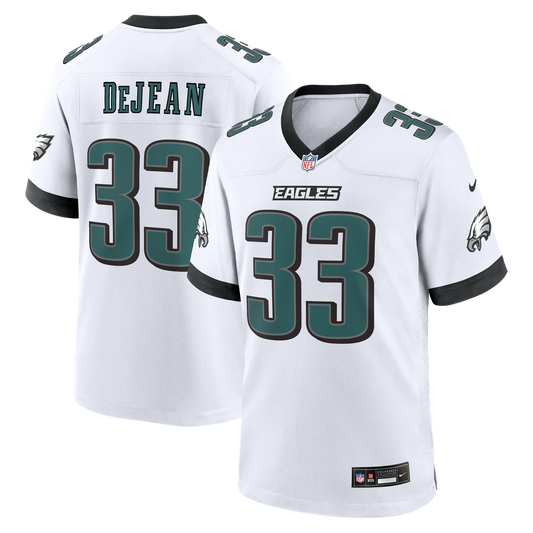Cooper DeJean Philadelphia Eagles Nike White Game Jersey