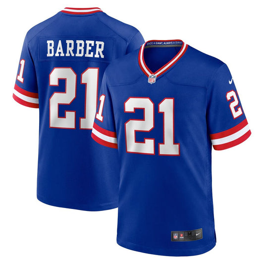 Tiki Barber New York Giants Nike Royal Retired Player Alternate Game Jersey