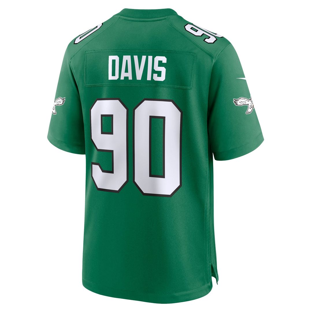 Jordan Davis Philadelphia Eagles Nike Kelly Green Alternate Game Jersey