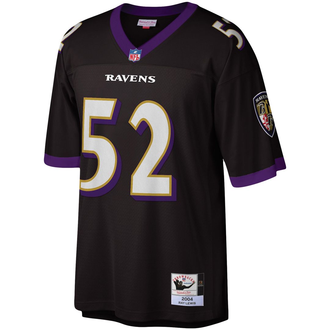 Ray Lewis Baltimore Ravens Mitchell & Ness Black Legacy Replica Jersey