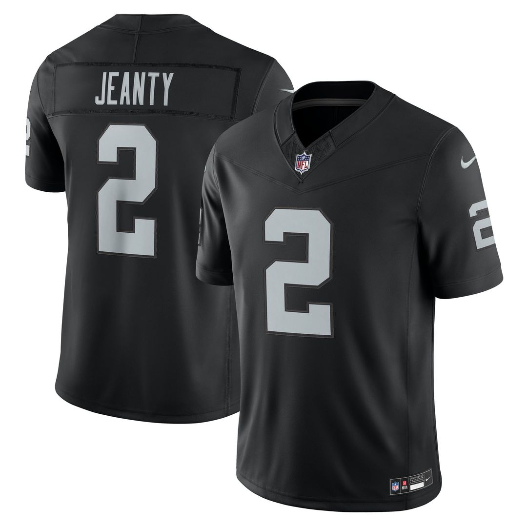 Ashton Jeanty Las Vegas Raiders Nike Black Team Vapor F.U.S.E. Stitched Limited Jersey
