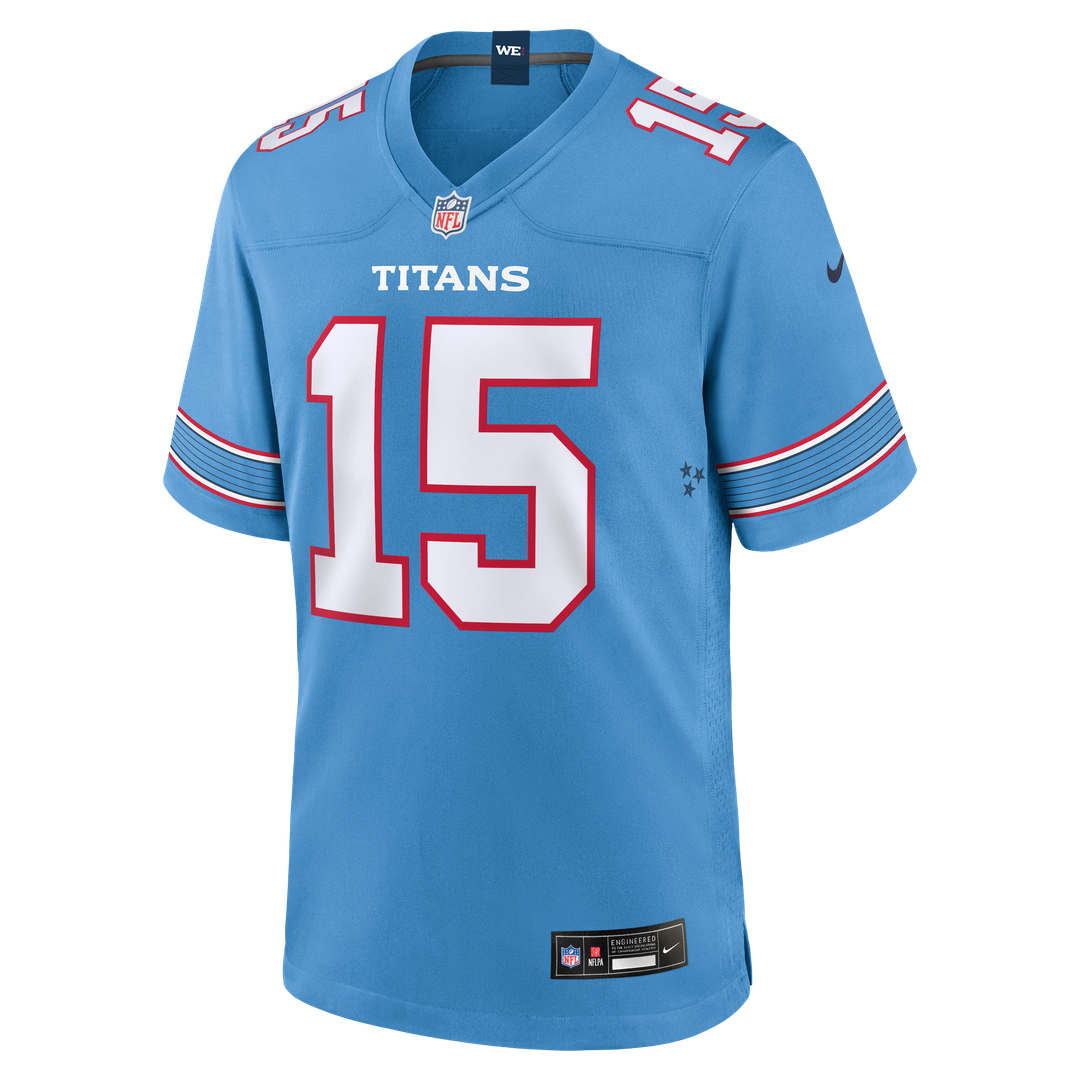 Keldric Faulk Tennessee Titans Nike Light Blue Team Game Jersey