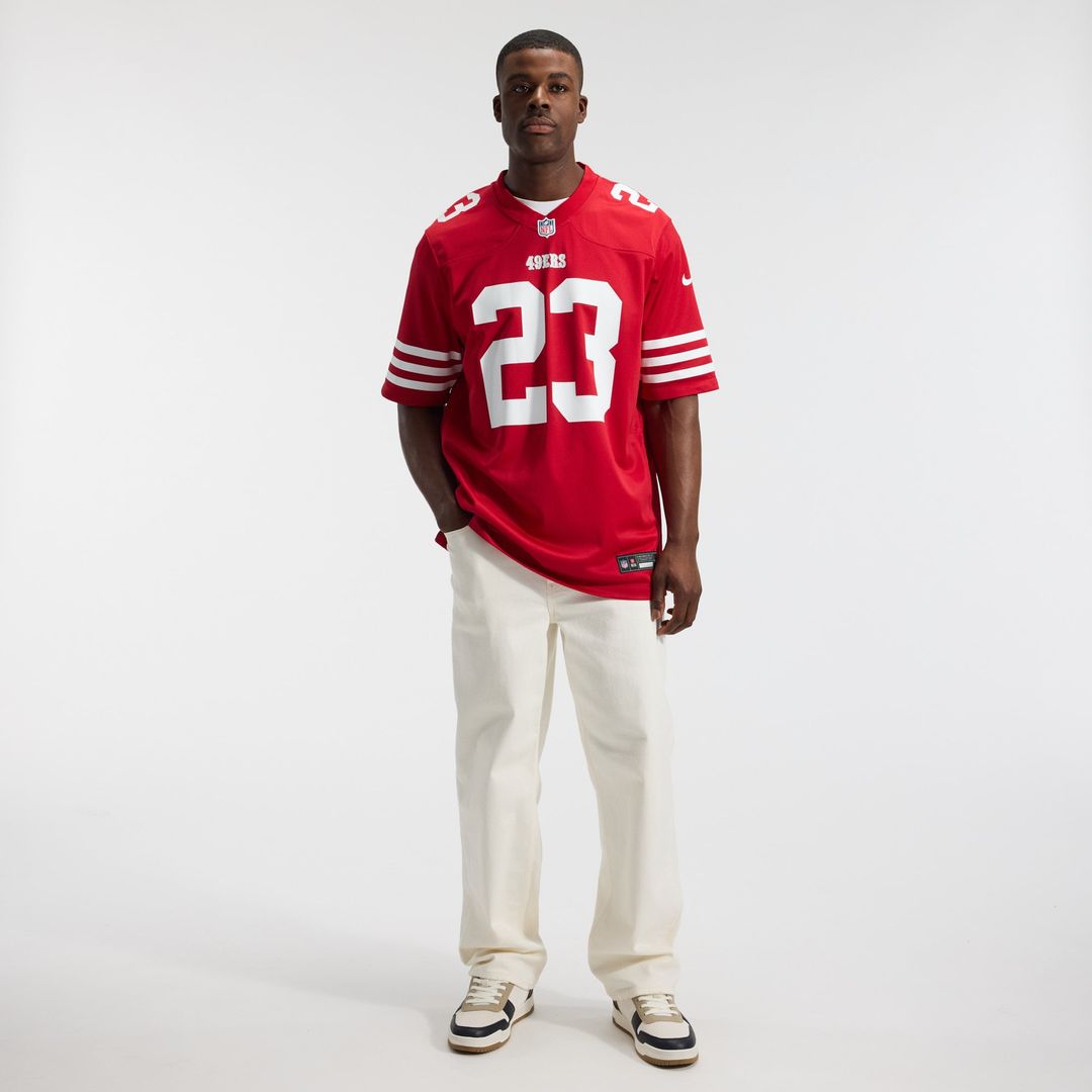 Christian McCaffrey San Francisco 49ers Nike White Game Player Jersey