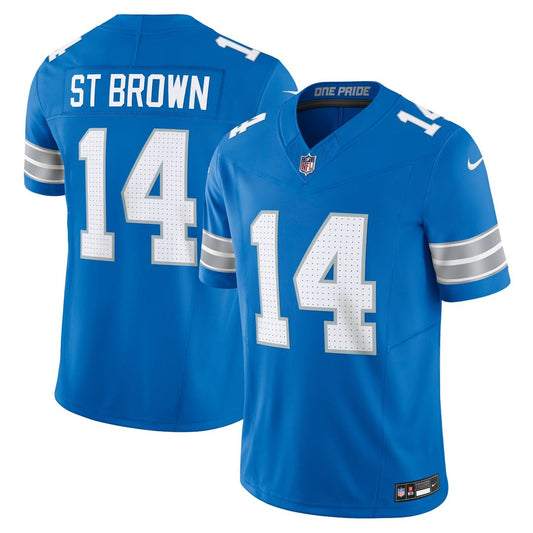 Amon-Ra St. Brown Detroit Lions Nike Blue Vapor F.U.S.E. Limited Jersey