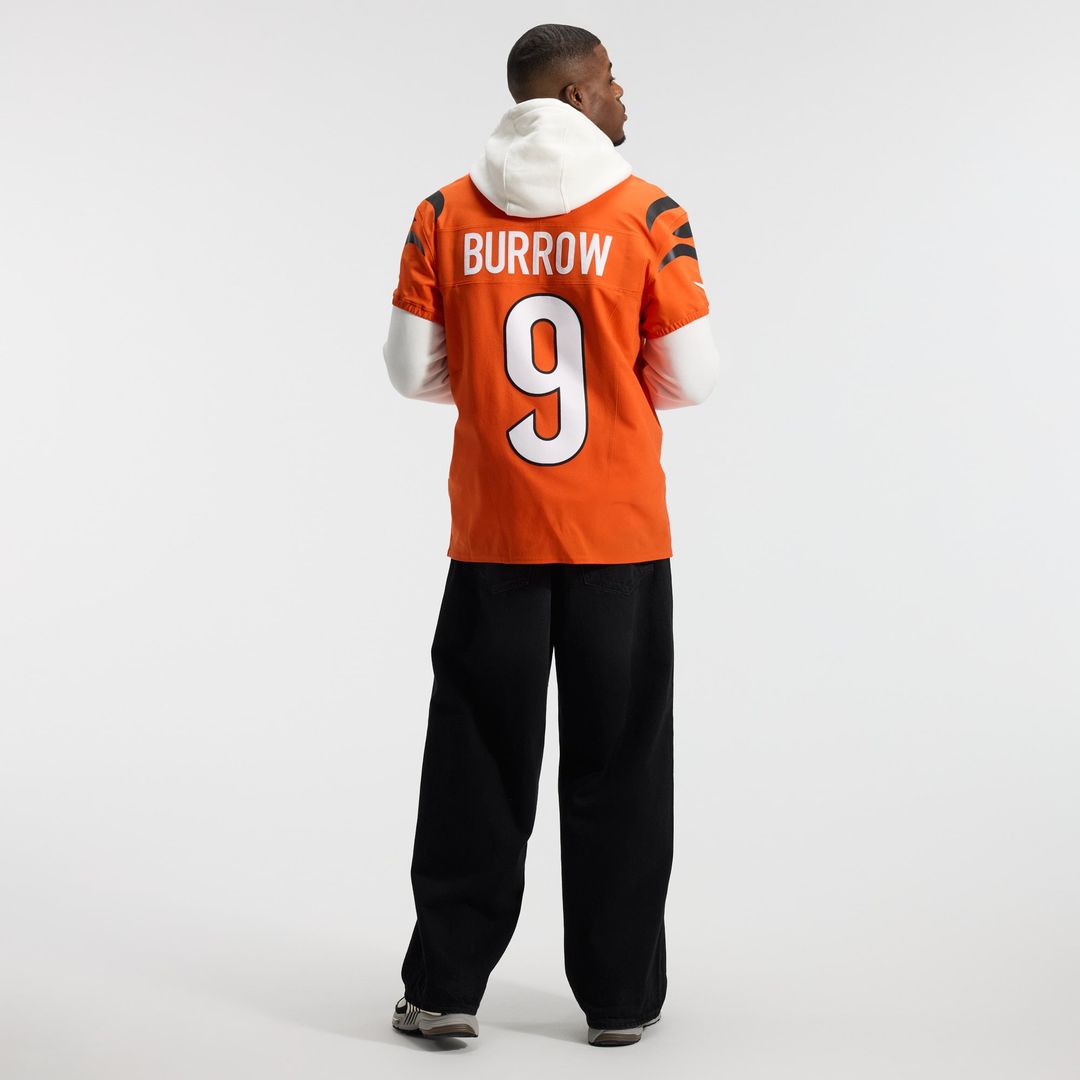 Joe Burrow Cincinnati Bengals Nike Orange Team Vapor F.U.S.E. Elite Jersey