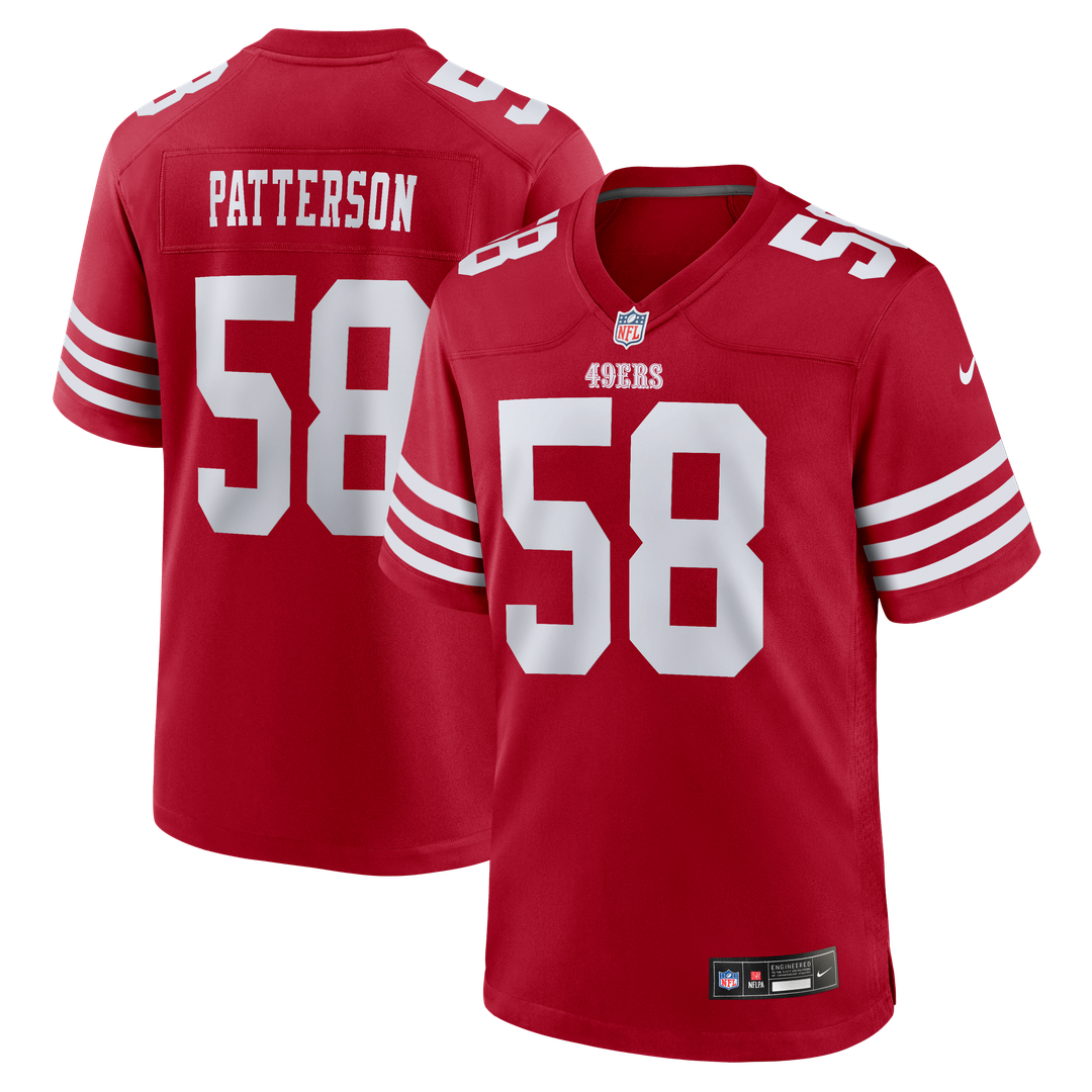 Jarrett Patterson San Francisco 49ers Nike Scarlet Team Game Jersey