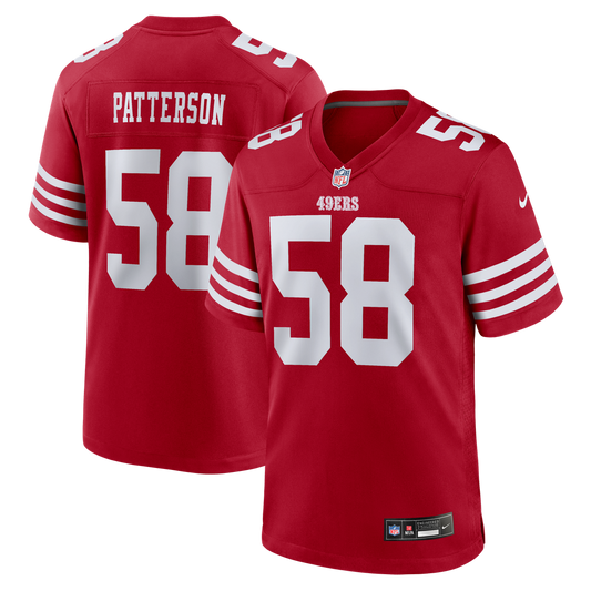 Jarrett Patterson San Francisco 49ers Nike Scarlet Team Game Jersey