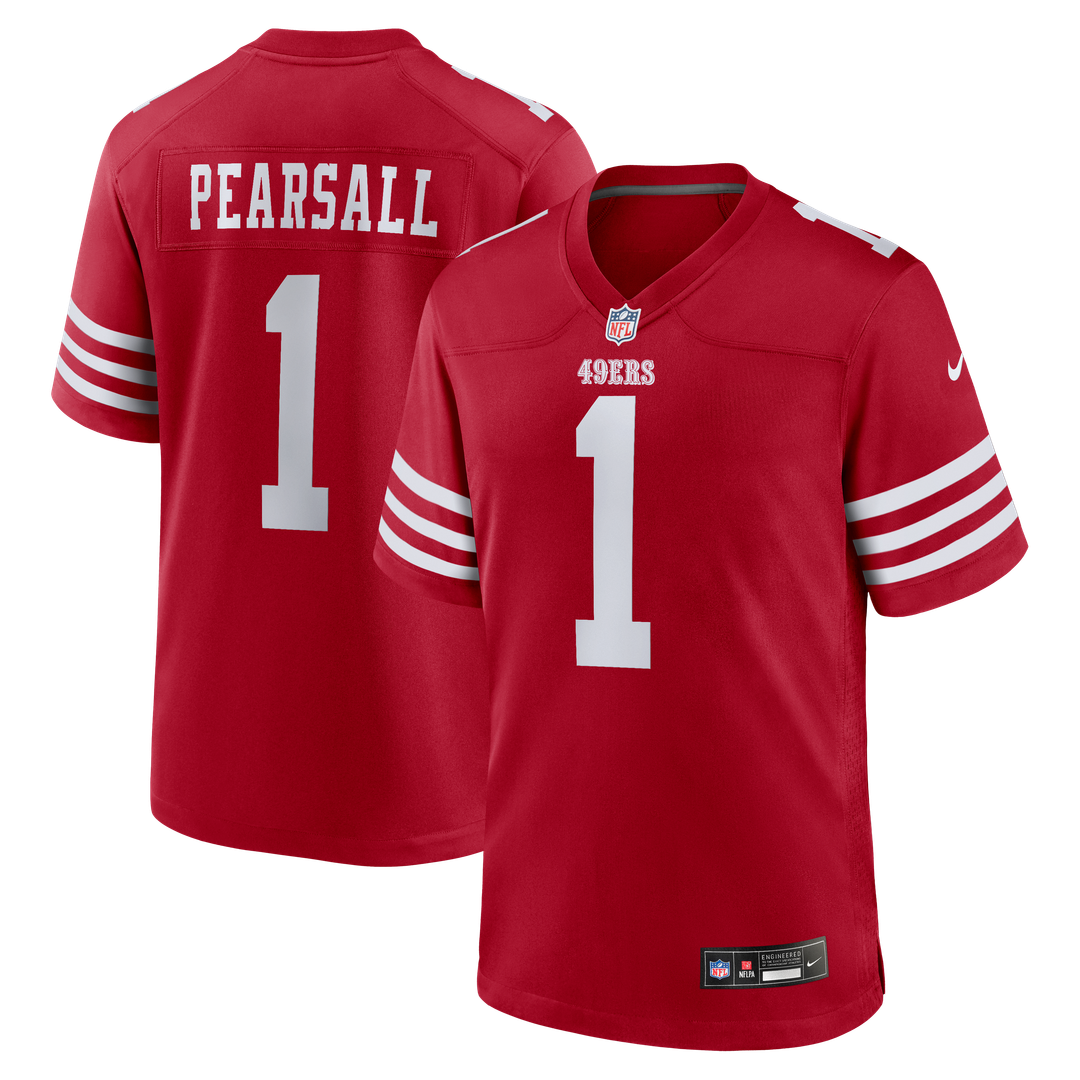 Ricky Pearsall San Francisco 49ers Nike Scarlet Team Game Jersey