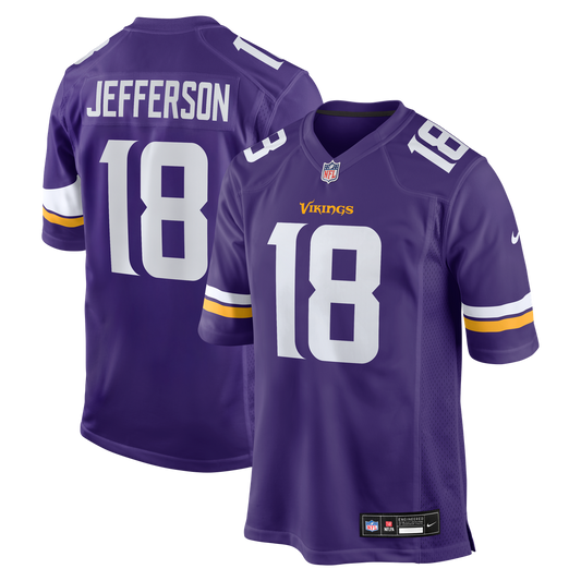 Justin Jefferson Minnesota Vikings Nike Purple Game Jersey
