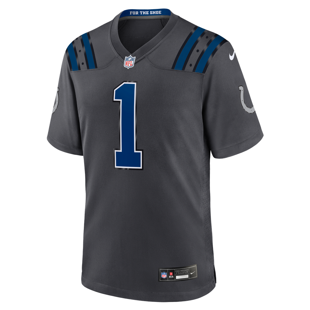 Ahmad Sauce Gardner Indianapolis Colts Nike Anthracite 2026 Rivalries Collection Game Jersey
