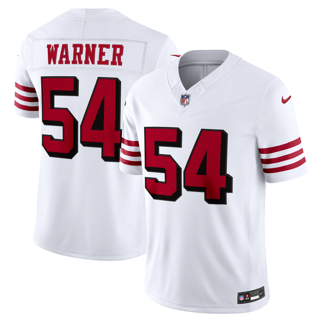 Fred Warner San Francisco 49ers Nike White Alternate Vapor F.U.S.E. Stitched Limited Jersey