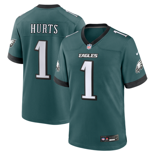 Jalen Hurts Philadelphia Eagles Nike Midnight Green Team Game Jersey