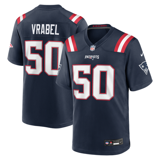 Mike Vrabel New England Patriots Nike Navy Game Retired Player Jersey