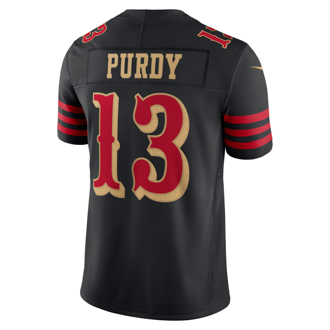 Brock Purdy San Francisco 49ers Nike Black Rivalries Collection Stitched Limited Jersey
