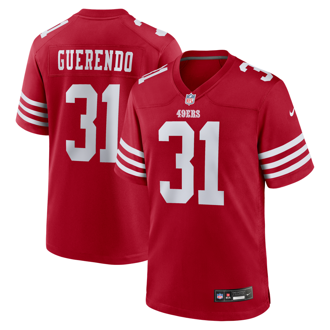 Isaac Guerendo San Francisco 49ers Nike Scarlet Game Jersey