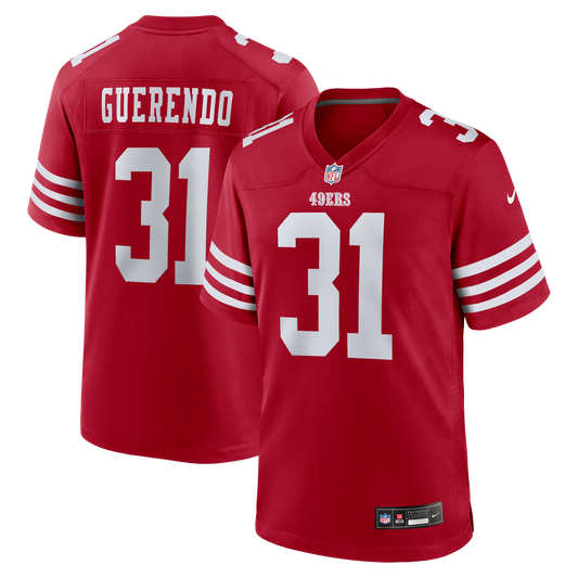 Isaac Guerendo San Francisco 49ers Nike Scarlet Game Jersey