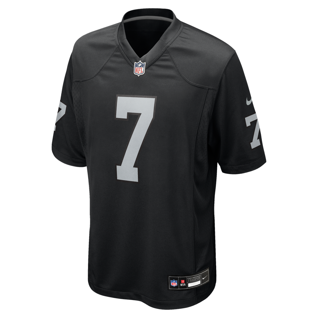 Quay Walker Las Vegas Raiders Nike Black Team Game Jersey