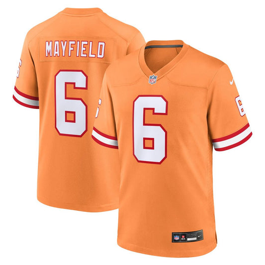 Baker Mayfield Tampa Bay Buccaneers Nike Orange Throwback Game Jersey