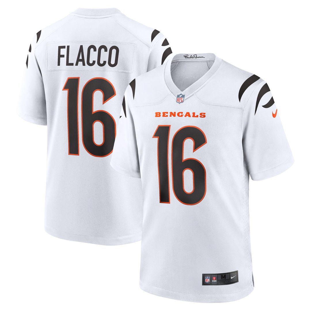 Joe Flacco Cincinnati Bengals Nike White Game Jersey