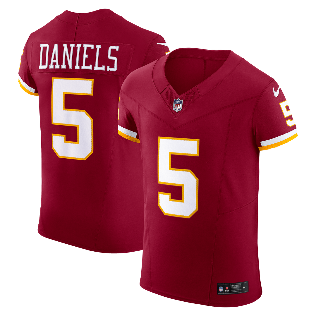 Jayden Daniels Washington Commanders Nike Burgundy Team Vapor F.U.S.E. Elite Jersey
