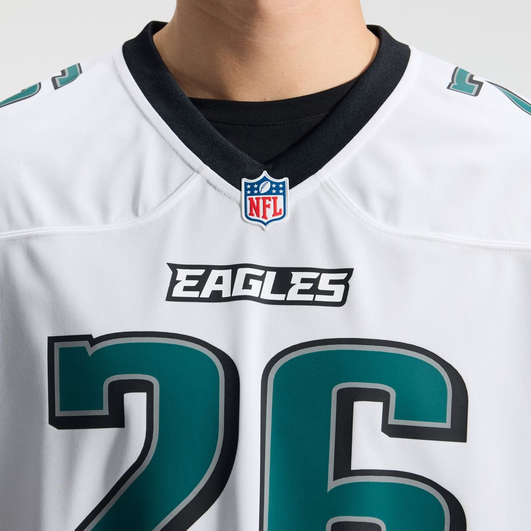 Saquon Barkley Philadelphia Eagles Nike White Game Jersey