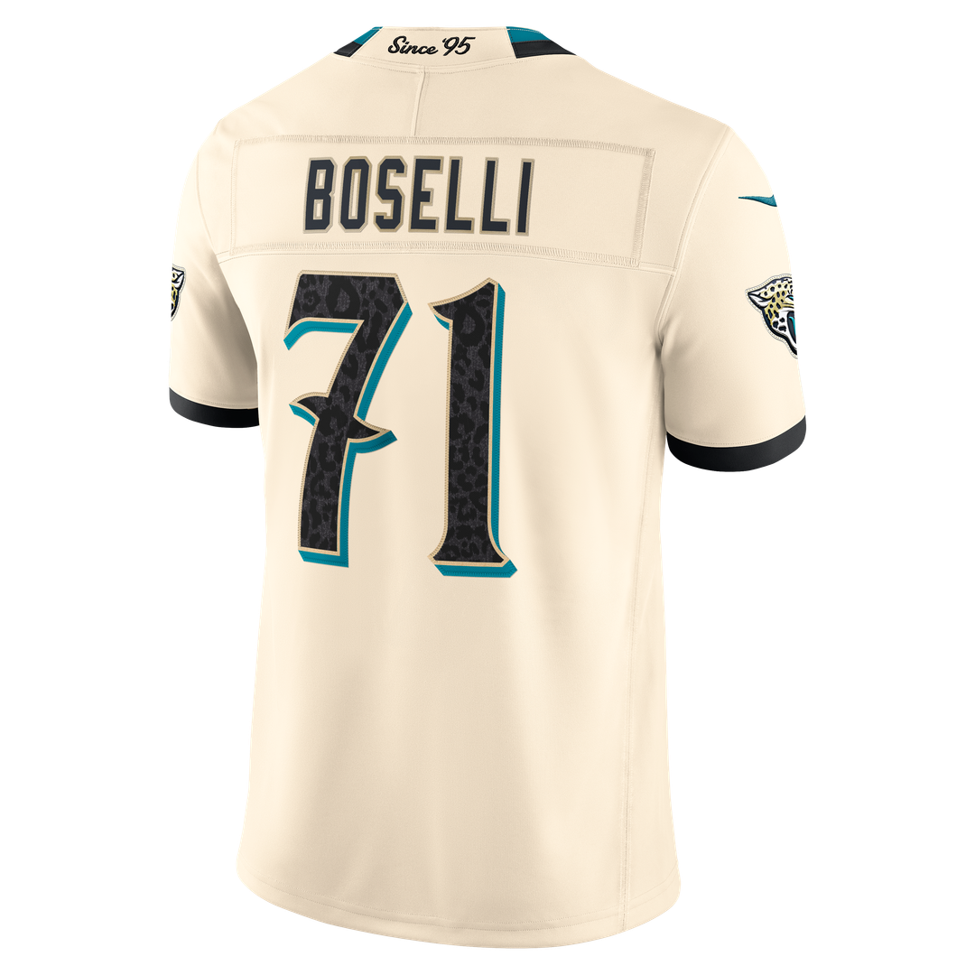 Tony Boselli Jacksonville Jaguars Nike Natural 2026 Rivalries Collection Stitched Limited Jersey