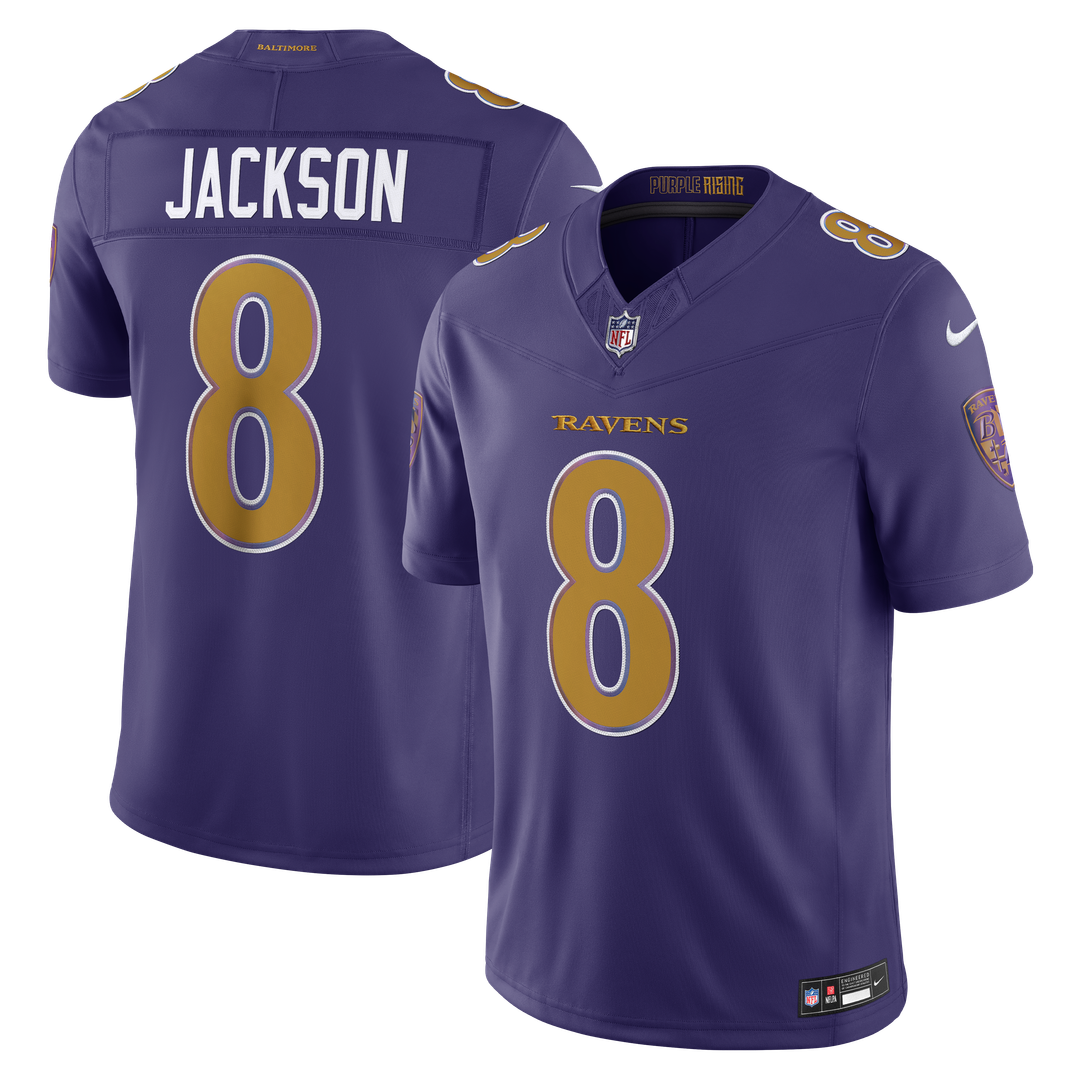 Lamar Jackson Baltimore Ravens Nike Purple Alternate Vapor F.U.S.E. Stitched Limited Jersey