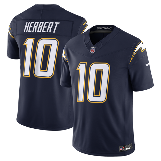 Justin Herbert Los Angeles Chargers Nike Navy Alternate Super Chargers Vapor F.U.S.E. Stitched Limited Jersey