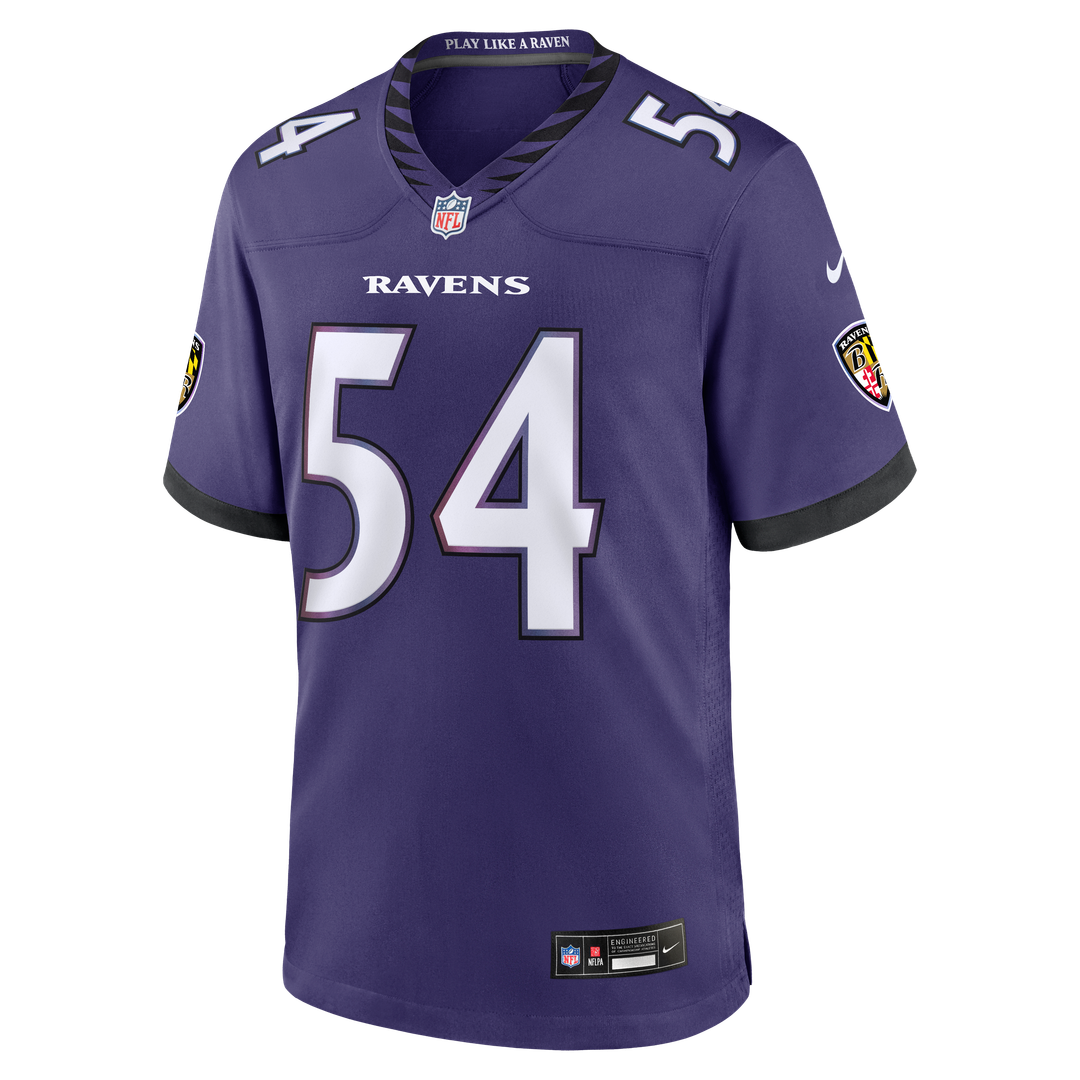 Jovaughn Gwyn Baltimore Ravens Nike Purple Team Game Jersey