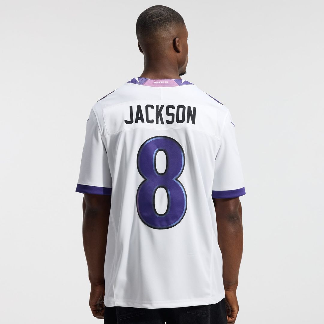 Lamar Jackson Baltimore Ravens Nike White Vapor F.U.S.E. Stitched Limited Jersey