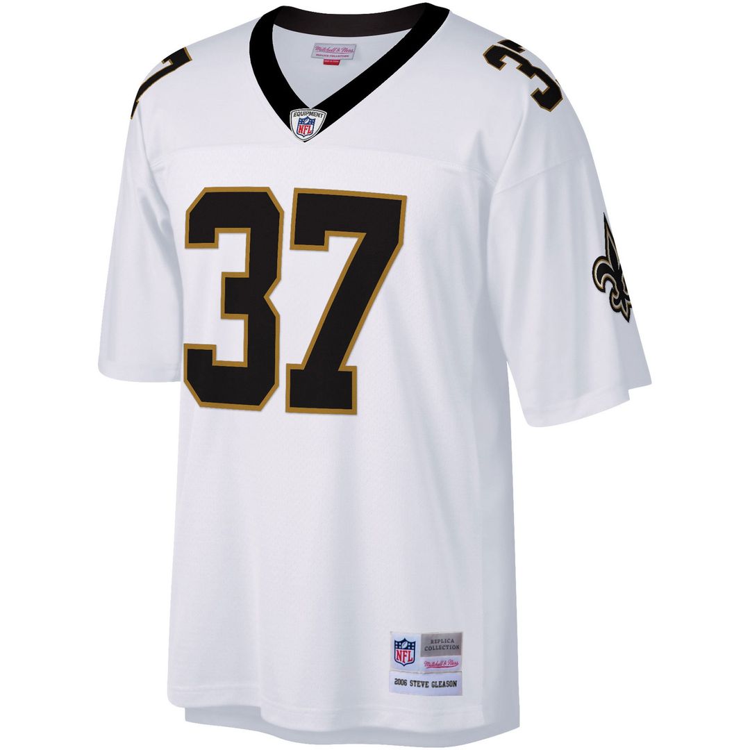 Steve Gleason New Orleans Saints Mitchell & Ness White Big & Tall 2006 Retired Player Replica Jersey