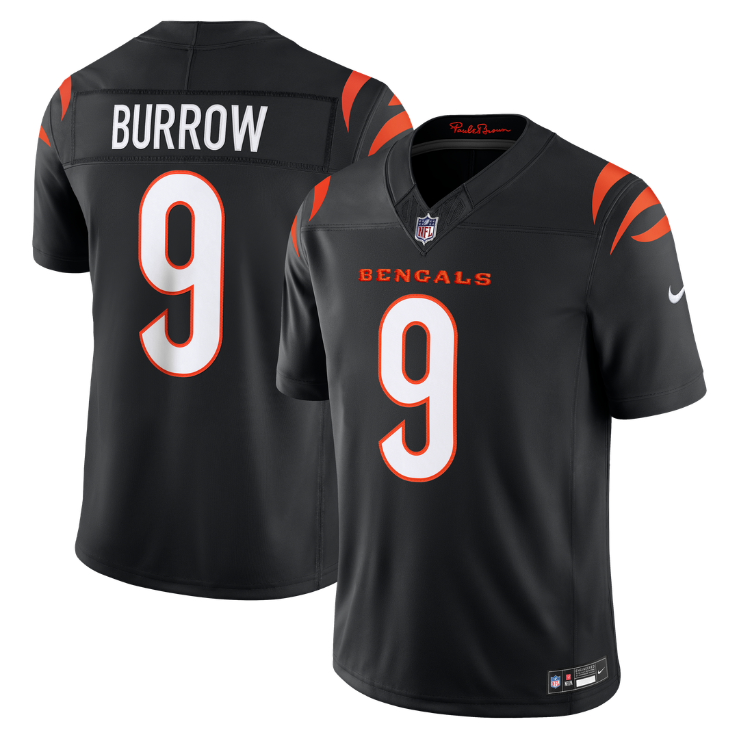 Joe Burrow Cincinnati Bengals Nike Black Team Vapor F.U.S.E. Stitched Limited Jersey