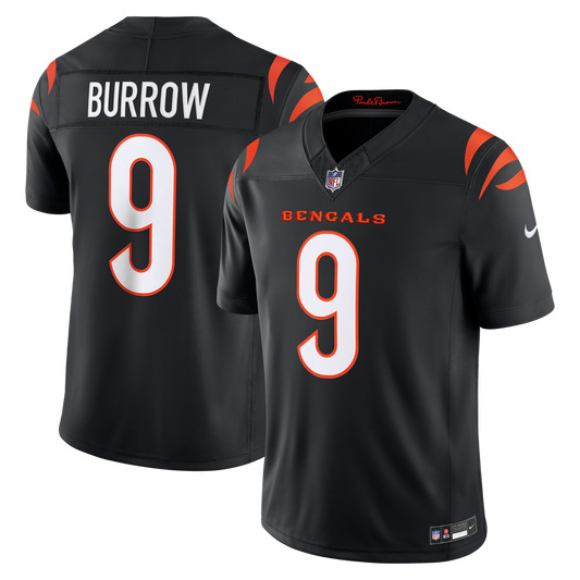 Joe Burrow Cincinnati Bengals Nike Black Team Vapor F.U.S.E. Stitched Limited Jersey