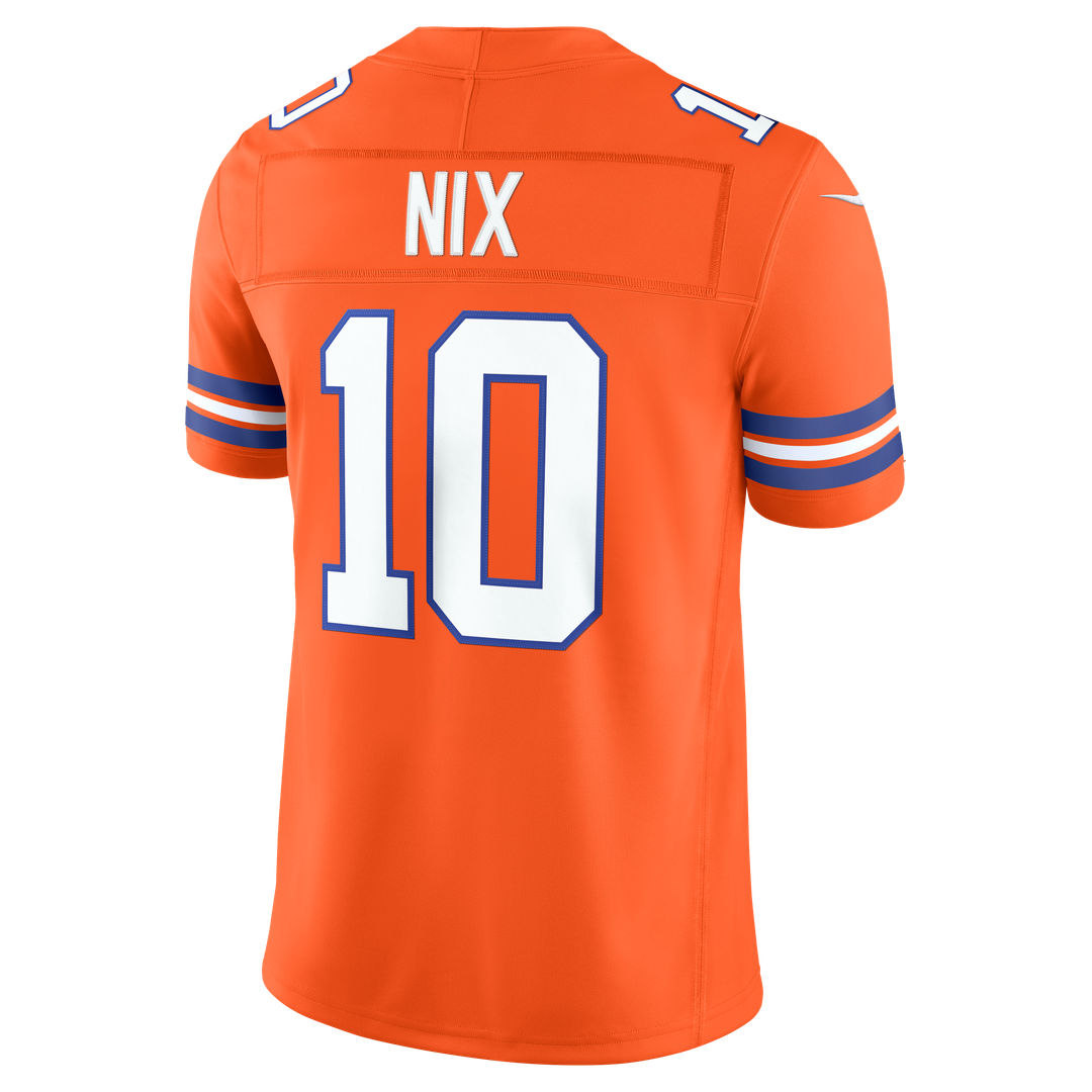 Bo Nix Denver Broncos Nike White Vapor F.U.S.E. Stitched Limited Jersey