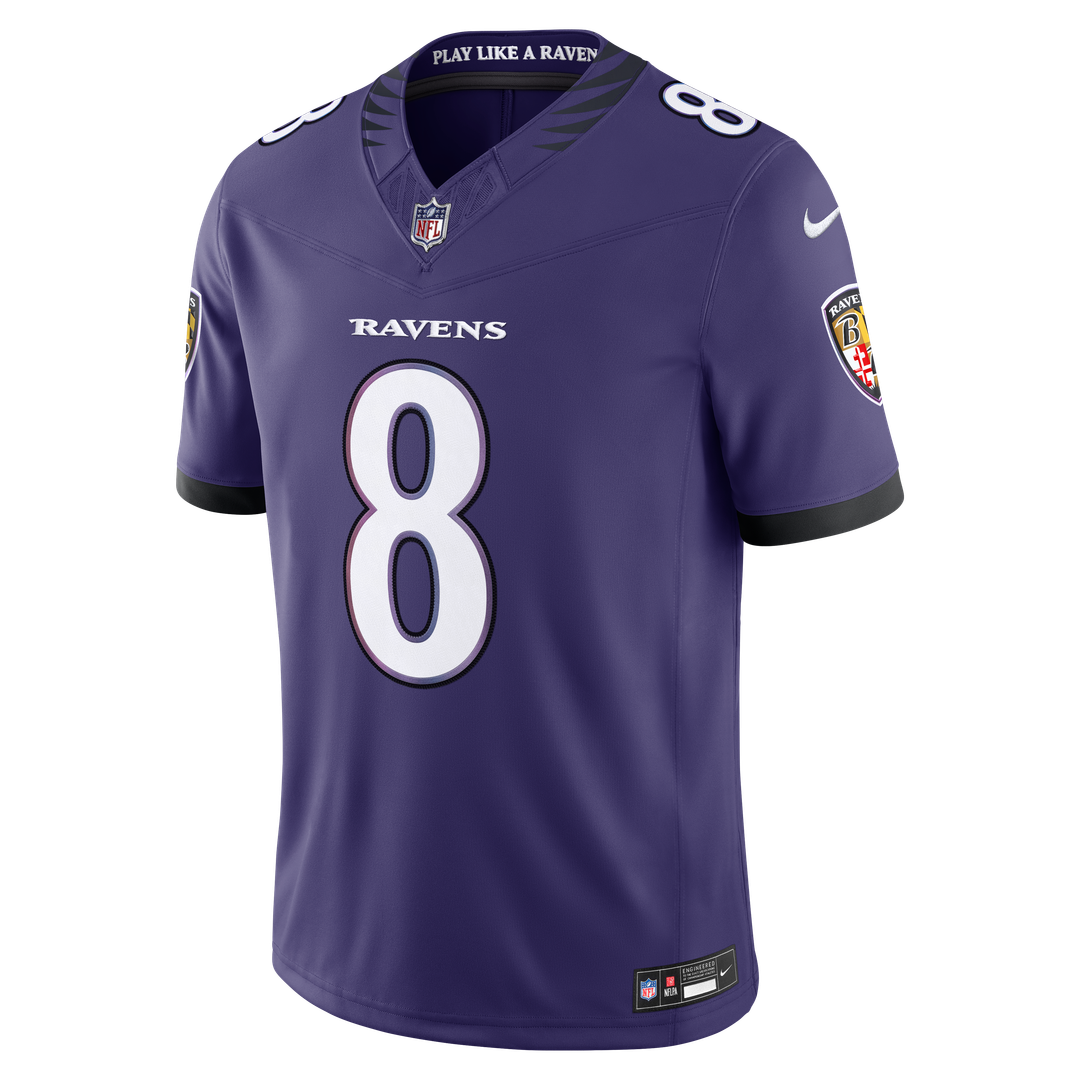 Lamar Jackson Baltimore Ravens Nike Purple Team Vapor F.U.S.E. Stitched Limited Jersey