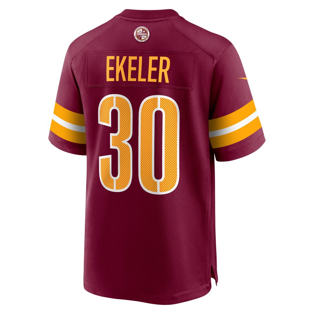 Washington Commanders Austin Ekeler Nike White Game Super Bowl Era Jersey