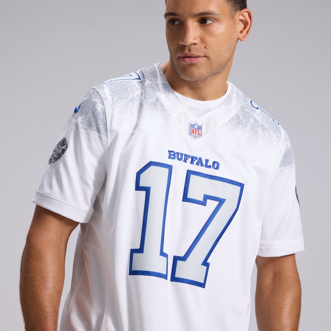 Josh Allen Buffalo Bills Nike White Rivalries Collection Stitched Limited Jersey