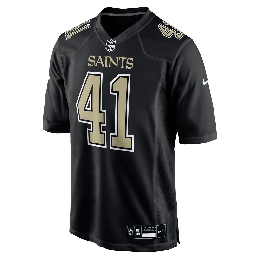 Alvin Kamara New Orleans Saints Nike Carbon Black Fashion Game Jersey