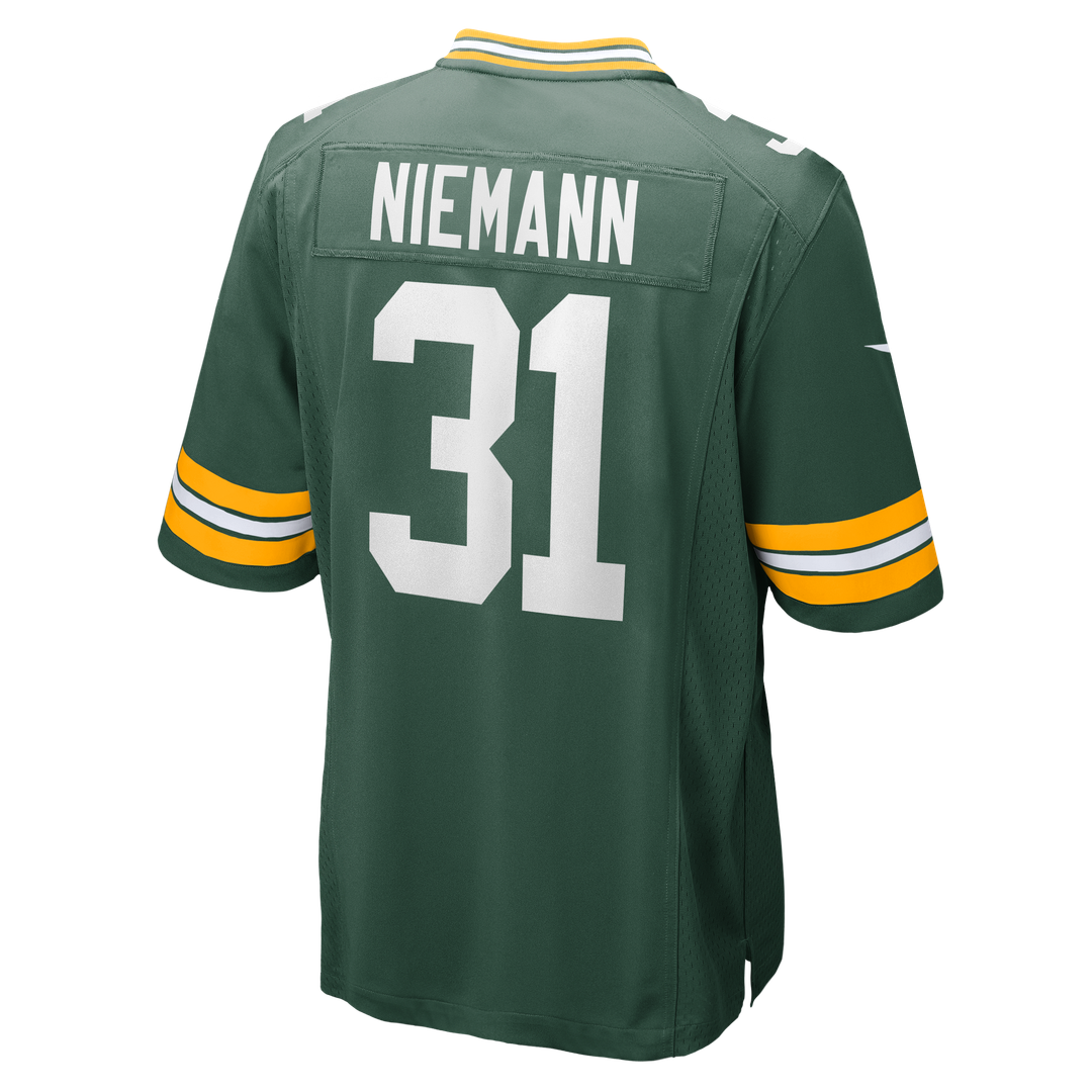 Nick Niemann Green Bay Packers Nike Green Team Game Jersey