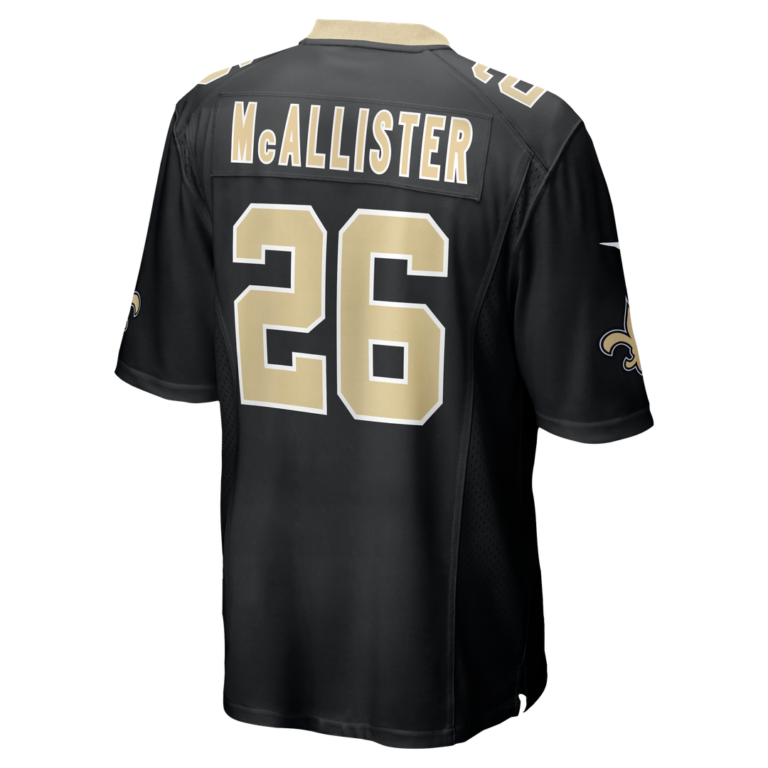 Deuce McAllister New Orleans Saints Nike Black Game Retired Player Jersey